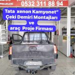 TATA XENON ARAÇLARA ÇEKİ DEMİRİ TAKMA BAGLAMA MONTAJI VE ARAÇ PROJESİ ANKARA USTA MÜHENDİSLİK 05323118894