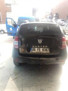 DACIA DUSTER Çeki Demiri kancası takma montajı ve araç proje usta mühendislik ANKARA DA Usta mühendislik 05323118894
