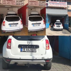 DACIA DUSTER Çeki Demiri kancası takma montajı ve araç proje usta mühendislik ANKARA DA Usta mühendislik 05323118894
