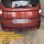 Ford TOURNEO COURIER çeki demiri takma montesi ve araç proje firması Ankara.USTA MÜHENDİSLİK OTO DİZAYN..ANKARA DA USTA MÜHENDİSLİK 05323118894