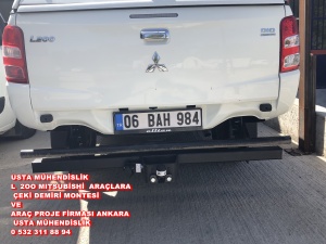 L 200 MITSUBISHI KAMYONET PICK UP VE ARAÇLARA ÇEKİ DEMİRİ / (7) YEDİ PİNLİ / (13)0N ÜÇ PİNLİ SİNYAL SİSTEMİ TAKMA MONTAJI VE ARAÇ FİRMASI ANKARA USTA MÜHENDİSLİK 05323118894