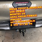 toyta hılux Çeki Demiri kancası takma montajı ve araç proje usta mühendislik ANKARA DA usta mühendislik