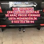 KIA SORENTO ARAÇLARA ÇEKİ DEMİRİ TAKMA BAGLAMA MONTAJI VE ARAÇ PROJESİ ANKARA USTA MÜHENDİSLİK 05323118894