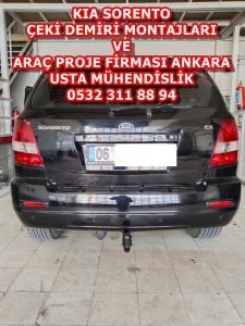 KIA SORENTO ÇEKİ DEMİRİ TAKMA MONTAJI VE ARAÇ PROJE FİRMASI 0532311884