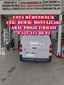 toyota proace city kamyonet araça çeki demiri projesi montajı maliyeti fiyatı usta mühendislik ankara çeki demiri takma montajımontajı ve araç projesi ankara usta mühendilik ankara 05323118894