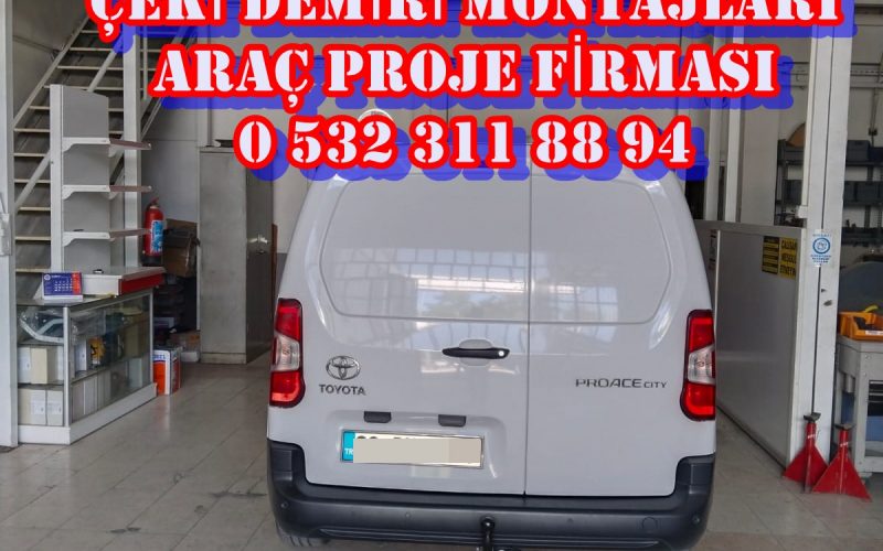 toyota proace city kamyonet araça çeki demiri projesi montajı maliyeti fiyatı usta mühendislik ankara çeki demiri takma montajımontajı ve araç projesi ankara usta mühendilik ankara 05323118894