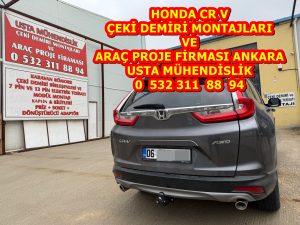 Honda CR-V çeki demiri, Honda CR-V çeki demiri montajı, Honda CRV araç proje, Ankara çeki demiri, Honda SUV çeki demiri, karavan çeki demiri, ruhsata işletme, Usta Mühendislik Çeki Demiri 05323118894