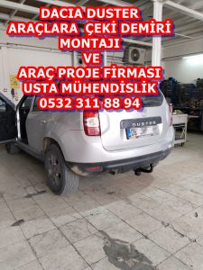DACIA DUSTER Çeki demiri takma maliyeti fiyatı çeki demiri montajı projesi usta mühendislik ankara 05323118894