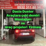 DACIA DUSTER Çeki Demiri kancası takma montajı ve araç proje usta mühendislik ANKARA DA Usta mühendislik 05323118894