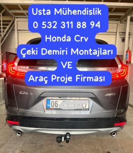 Honda CR-V çeki demiri, Honda CR-V çeki demiri montajı, Honda CRV araç proje, Ankara çeki demiri, Honda SUV çeki demiri, karavan çeki demiri, ruhsata işletme, Usta Mühendislik Çeki Demiri 05323118894
