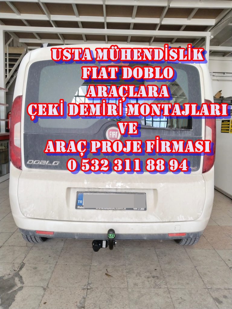 fıat doblo kamyonet çeki demiri ankara da montaj ve fiyatı maliyeti ankara araç projesi usta mühendislik ankara da 05323118894