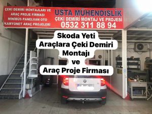 Skoda yeti çeki demiri montaj ve fiyatı maliyeti ankara araç projesi usta mühendislik ankara