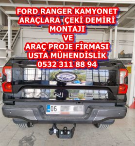 ford ranger kamyonet araça çeki demiri projesi montajı maliyeti fiyatı usta mühendislik ankara çeki demiri takma montajımontajı ve araç projesi ankara usta mühendilik ankara 05323118894