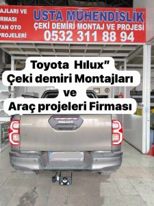toyta hılux Çeki Demiri kancası takma montajı ve araç proje usta mühendislik ANKARA DA usta mühendislik
