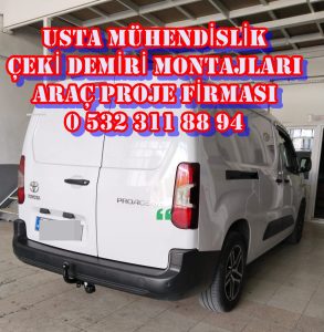 toyota proace city kamyonet araça çeki demiri projesi montajı maliyeti fiyatı usta mühendislik ankara çeki demiri takma montajımontajı ve araç projesi ankara usta mühendilik ankara 05323118894