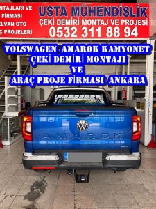 volswagen amarok kamyonet Çeki Demiri Takma Montajı ve Araç Proje firması usta mühendislik Ankara da 05323118894