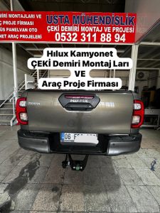 TOYOTA HILUX Pıck-Up Kamyonet araçlara Çeki demiri montajı ve araç proje Ankara05323118894