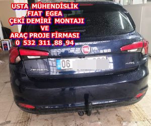 Egea FIAT EGEA Çeki demiri takma baglama montajı ve araç proje firması ankara usta mühendislik ankara da 05323118894